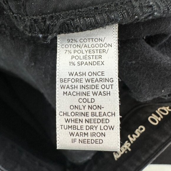 Loft Curvy Skinny Women's size 10 Black Denim jeans - Picture 4 of 5